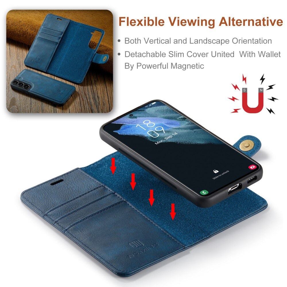 Étui portefeuille Magnet Wallet Samsung Galaxy S22, Blue