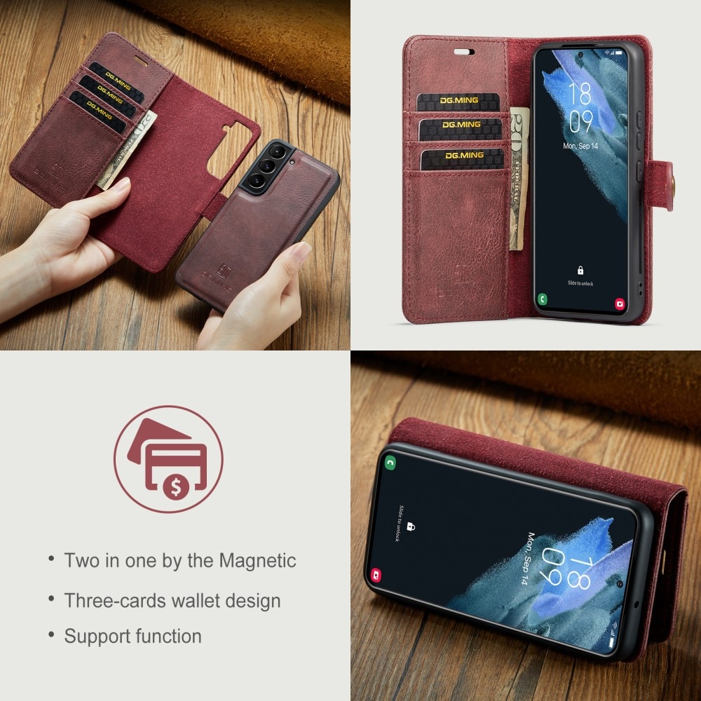Étui portefeuille Magnet Wallet Samsung Galaxy S22 Red
