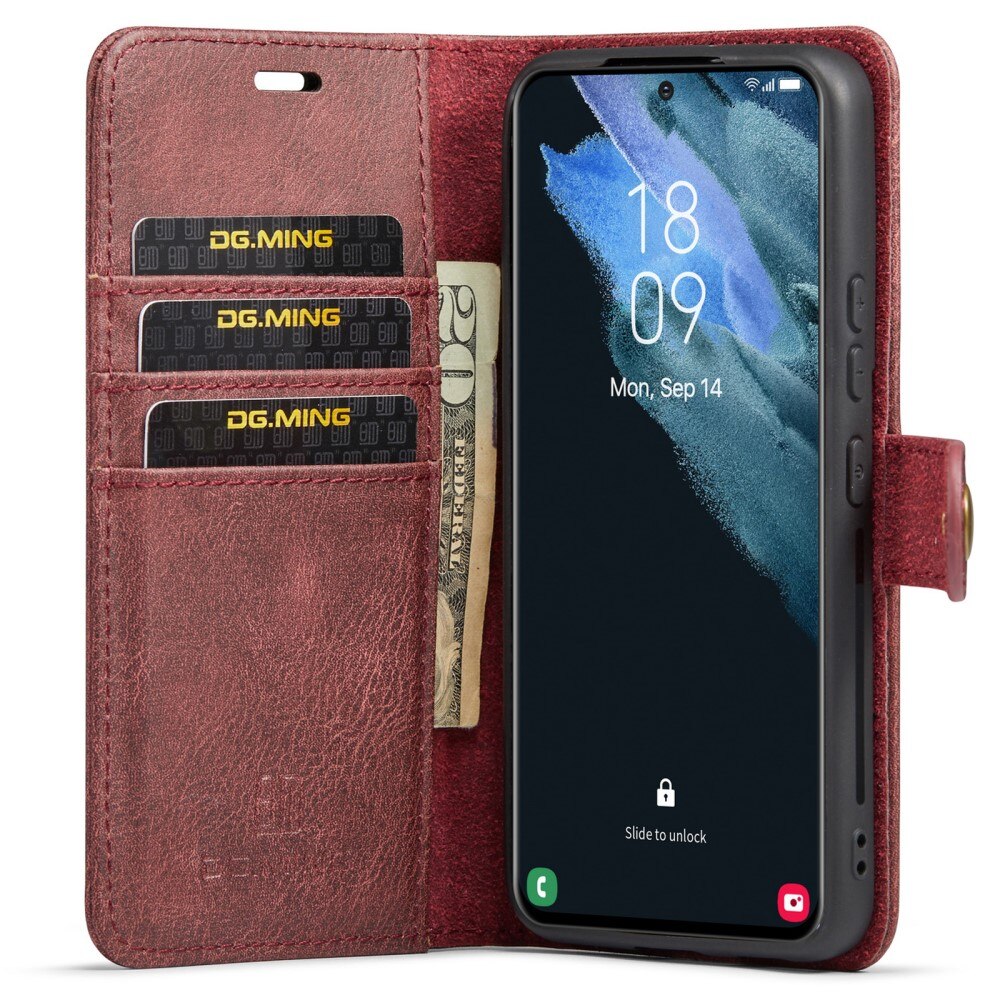 Étui portefeuille Magnet Wallet Samsung Galaxy S22, Rouge