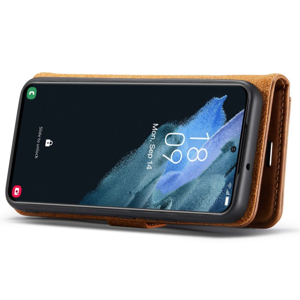 Étui portefeuille Magnet Wallet Samsung Galaxy S22, Cognac