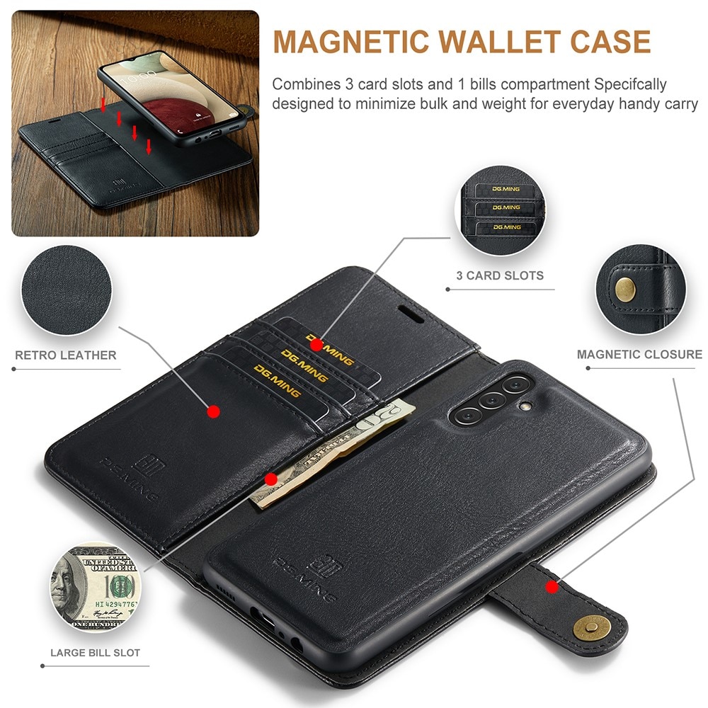 Étui portefeuille Magnet Wallet Samsung Galaxy A04s, Black