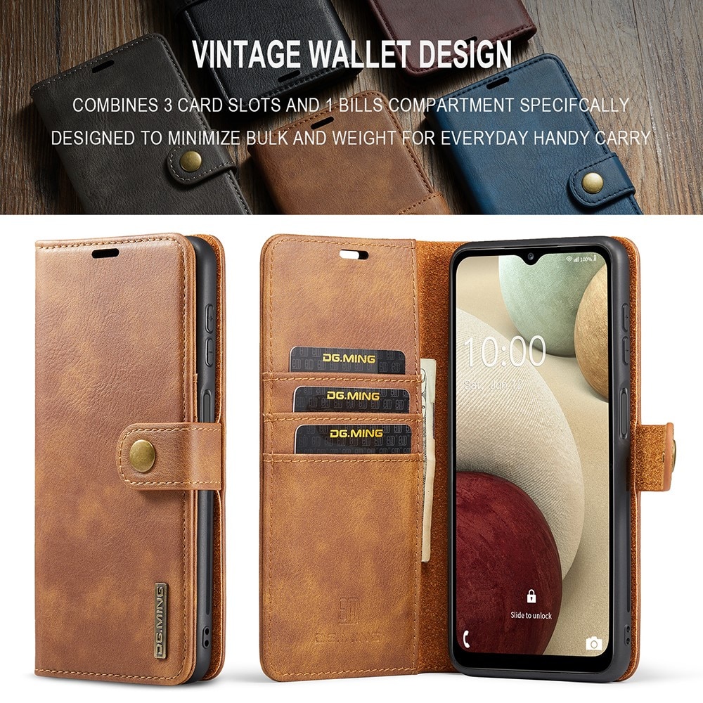 Étui portefeuille Magnet Wallet Samsung Galaxy A04s, Cognac