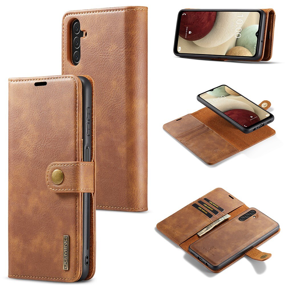 Étui portefeuille Magnet Wallet Samsung Galaxy A04s, Cognac