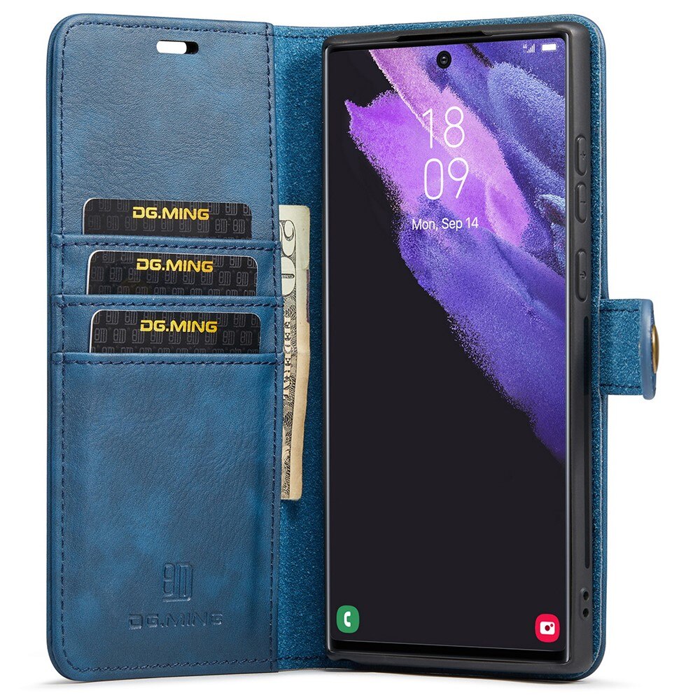 Étui portefeuille Magnet Wallet Samsung Galaxy S22 Ultra, Blue