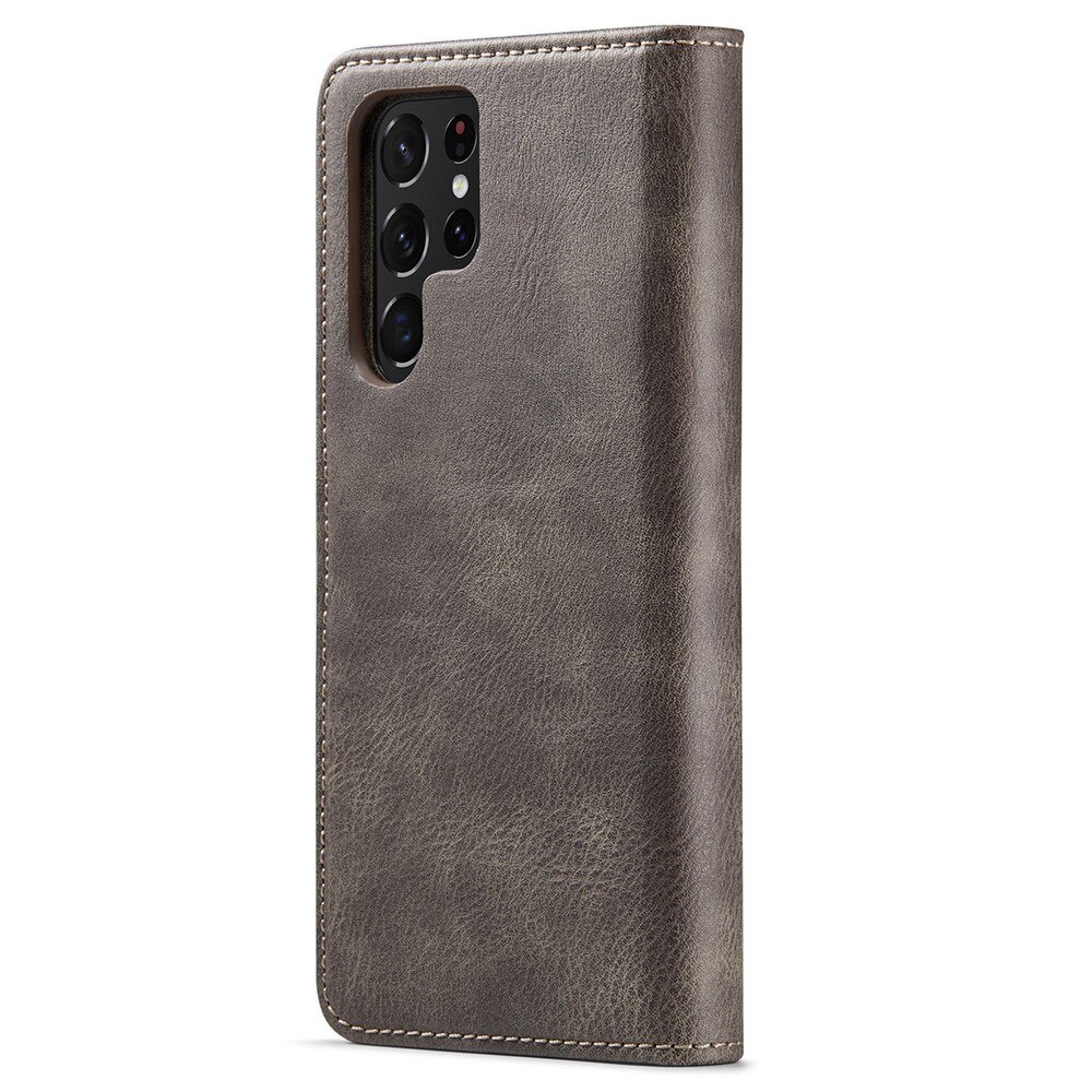 Étui portefeuille Magnet Wallet Samsung Galaxy S22 Ultra, Marron