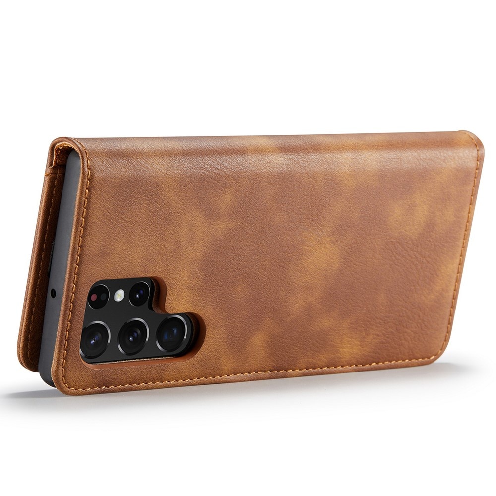 Étui portefeuille Magnet Wallet Samsung Galaxy S22 Ultra, Cognac