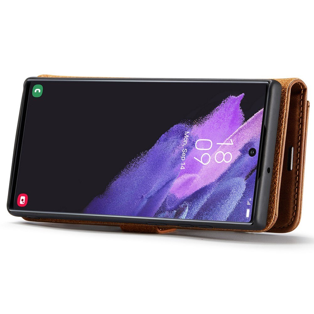 Étui portefeuille Magnet Wallet Samsung Galaxy S22 Ultra, Cognac