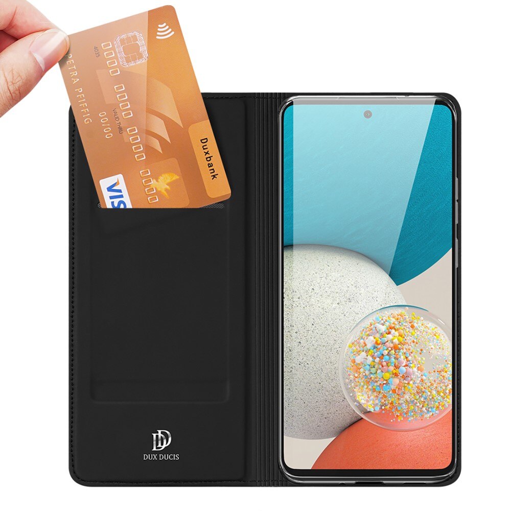 Étui portefeuille Skin Pro Series Samsung Galaxy A73 5G, Noir
