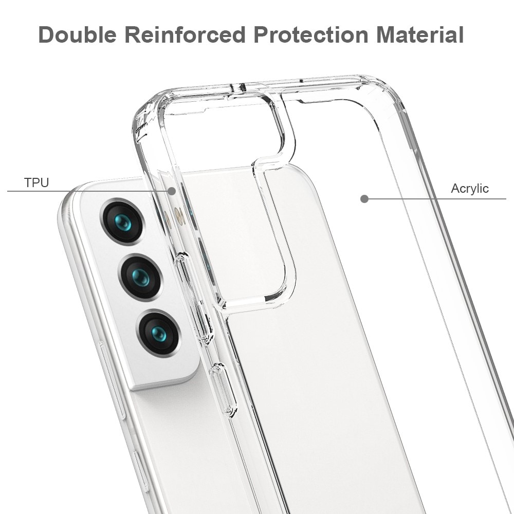Coque hybride Crystal Hybrid pour Samsung Galaxy S22, transparent