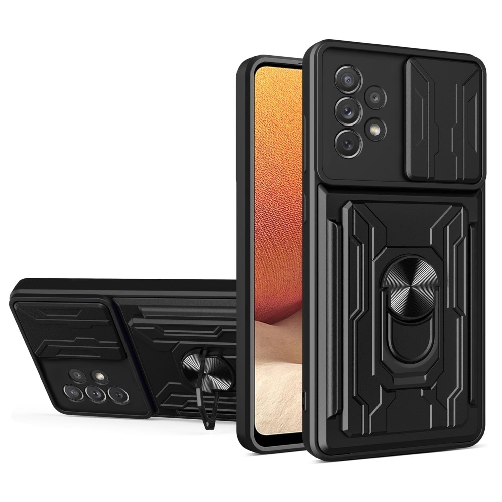 Hybrid Card Slot Case+Camera Protection Samsung Galaxy A33 Noir