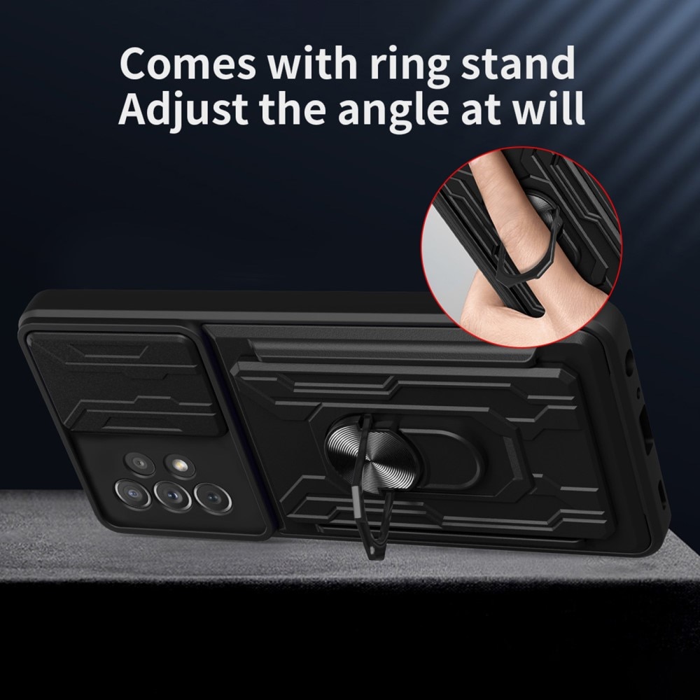 Hybrid Card Slot Case+Camera Protection Samsung Galaxy A33 Noir