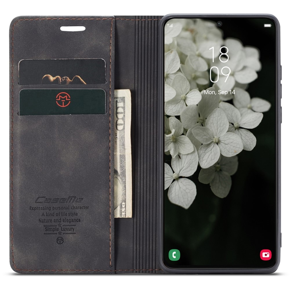 Étui portefeuille mince Samsung Galaxy S22 Plus, Noir
