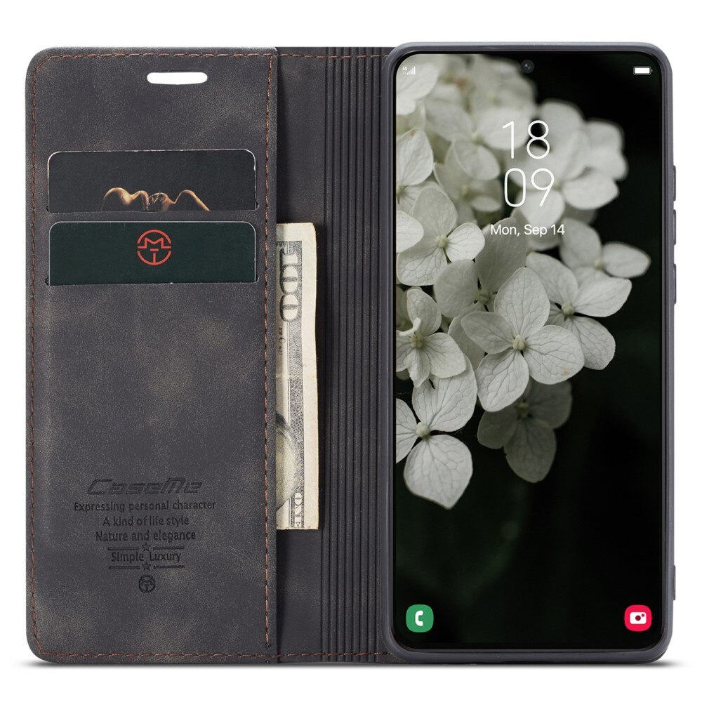 Étui portefeuille mince Samsung Galaxy S22, Noir