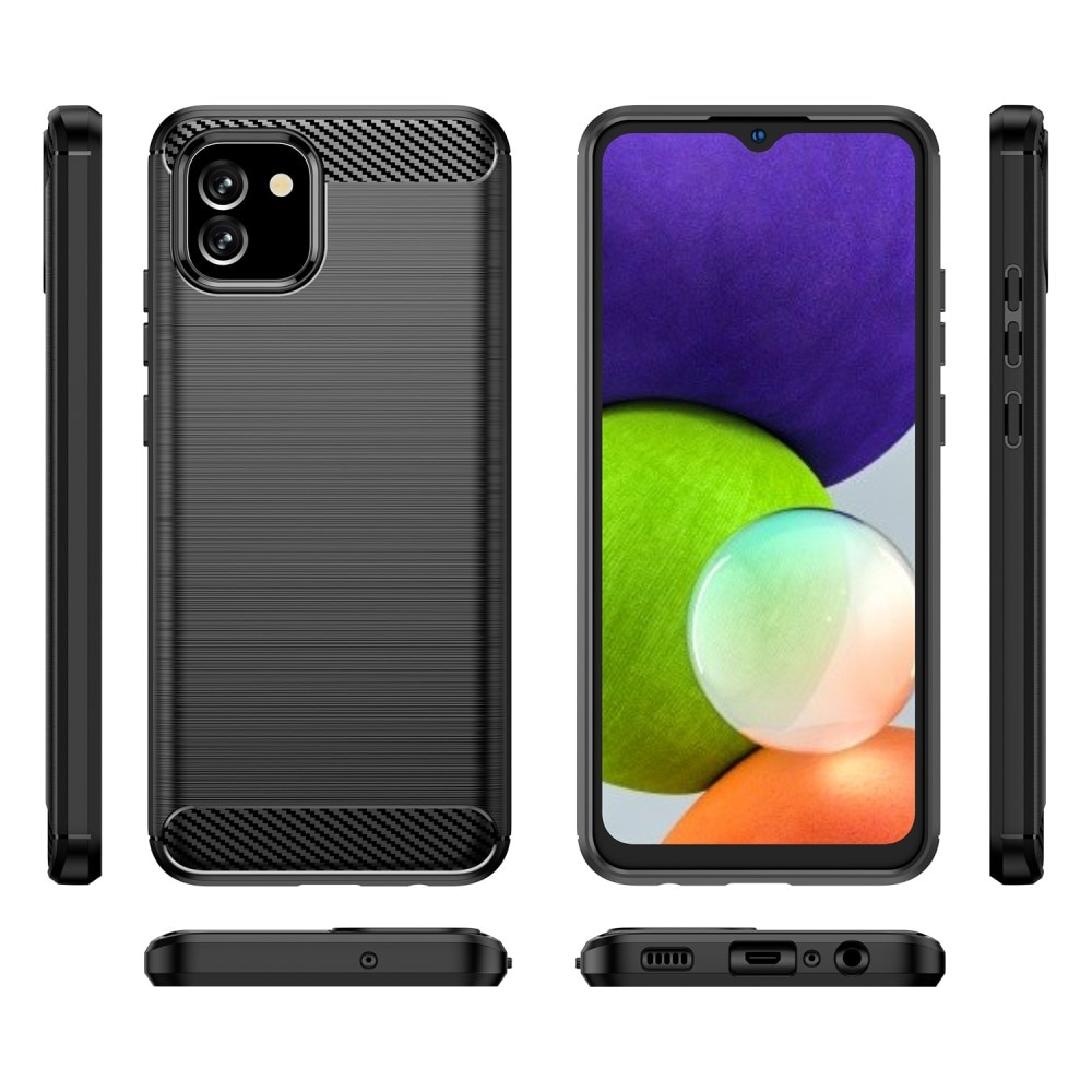 Coque Brushed TPU Case Samsung Galaxy A03 Black