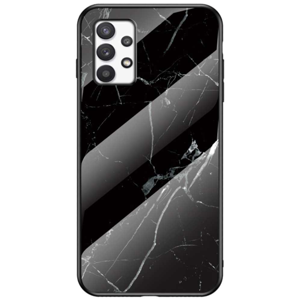 Coque en verre trempé Samsung Galaxy A53 Marbre noir
