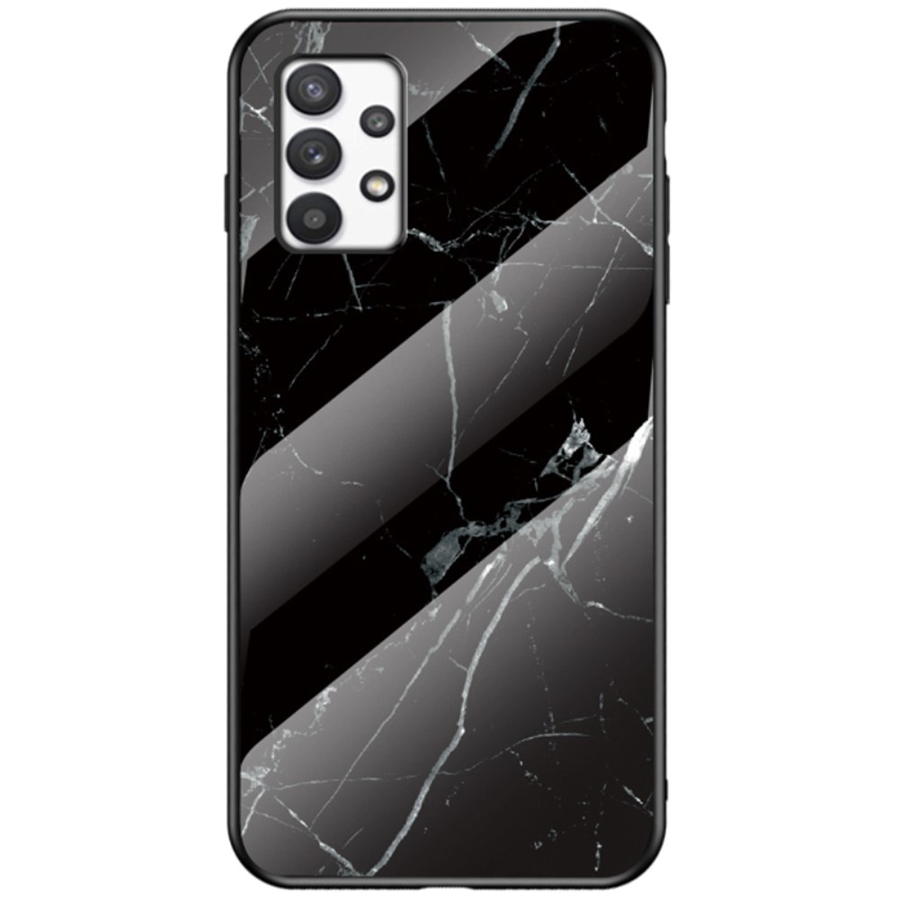 Coque en verre trempé Samsung Galaxy A33 Marbre noir