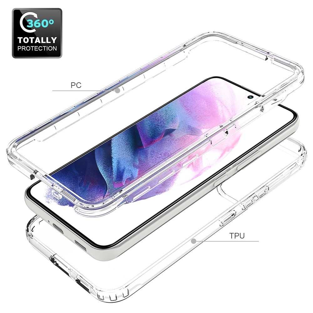 Coque de couverture complète Samsung Galaxy S22, transparent