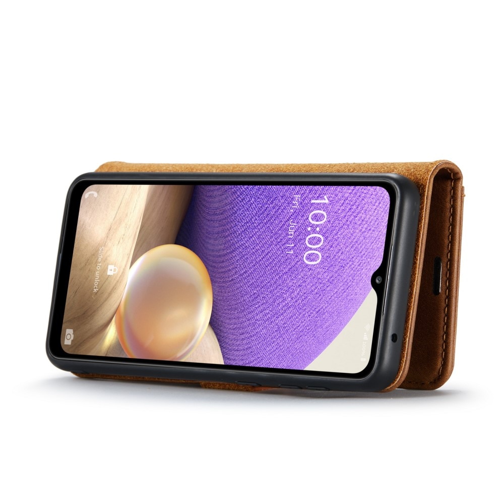 Étui portefeuille Magnet Wallet Samsung Galaxy A33, Cognac