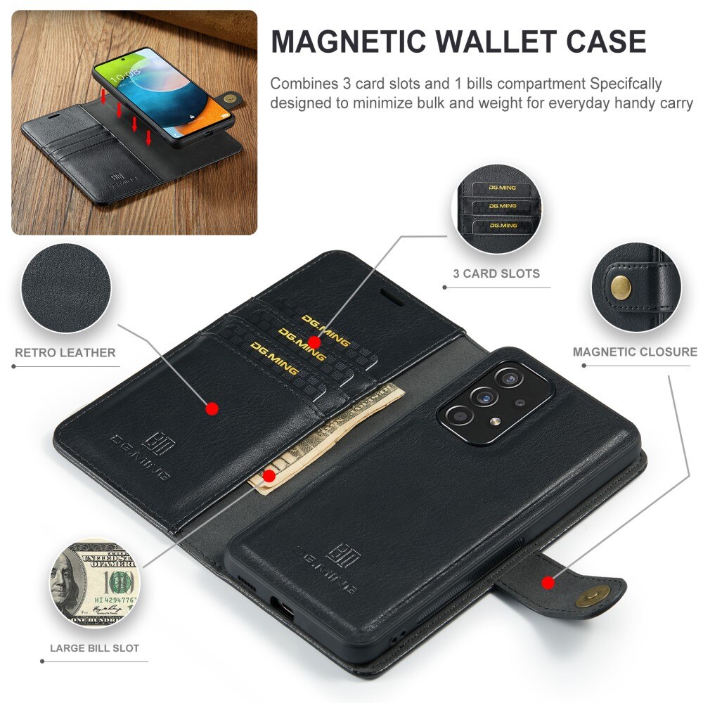 Étui portefeuille Magnet Wallet Samsung Galaxy A53, Black