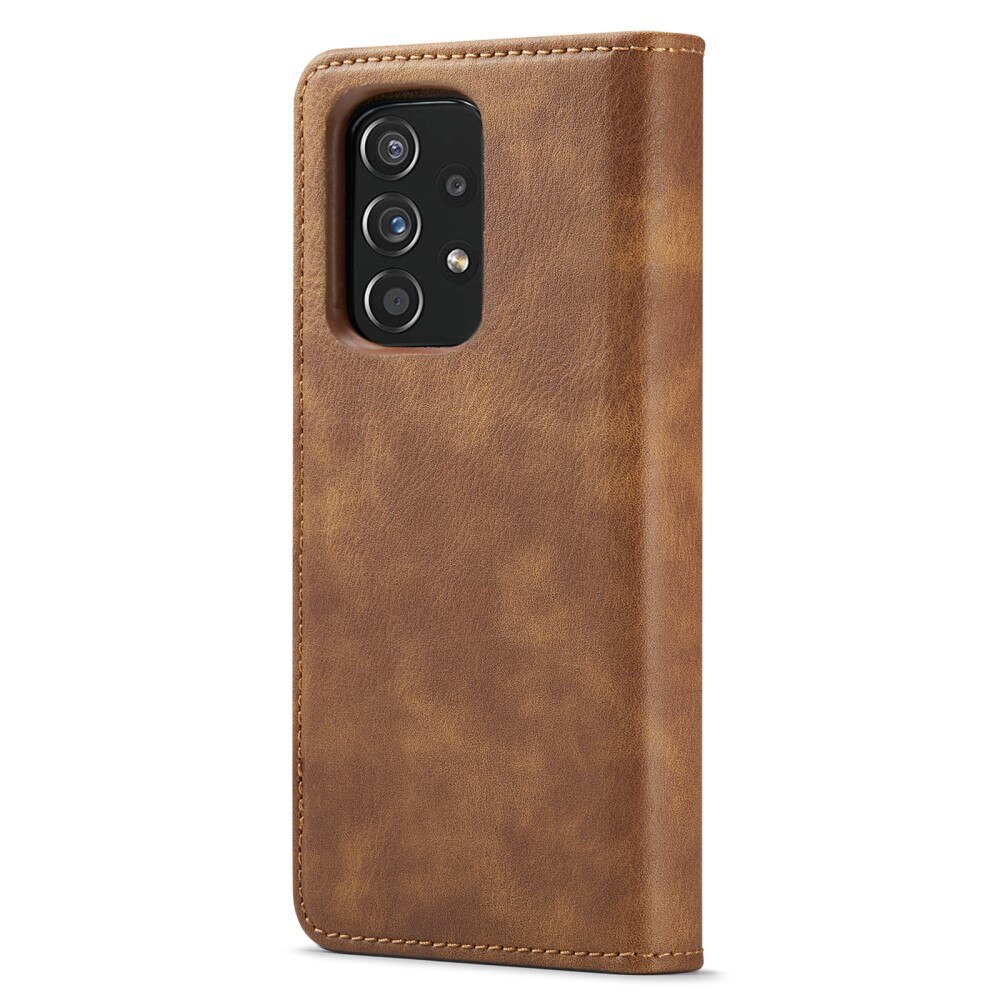Étui portefeuille Magnet Wallet Samsung Galaxy A53, Cognac