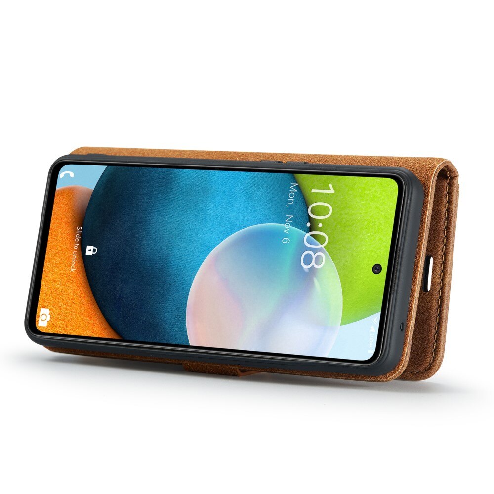 Étui portefeuille Magnet Wallet Samsung Galaxy A53, Cognac