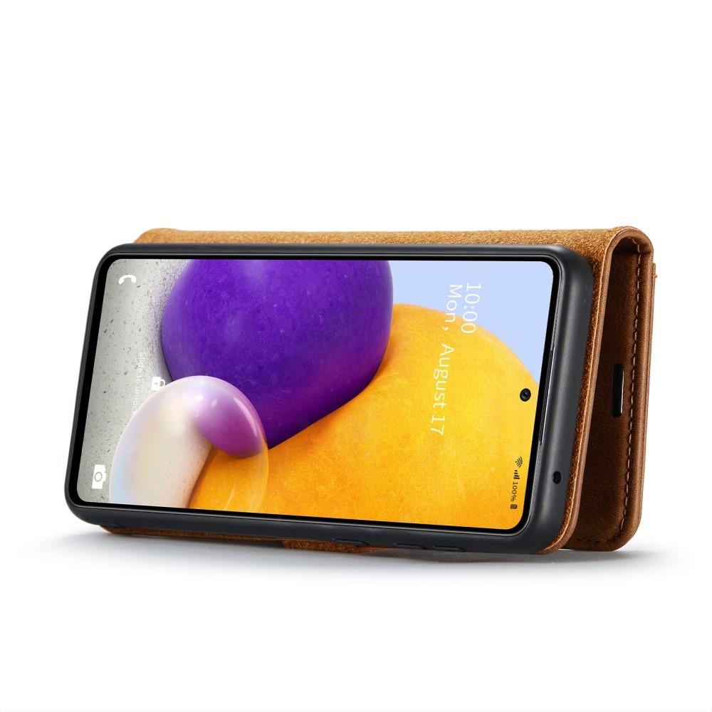 Étui portefeuille Magnet Wallet Samsung Galaxy A73 5G, Cognac