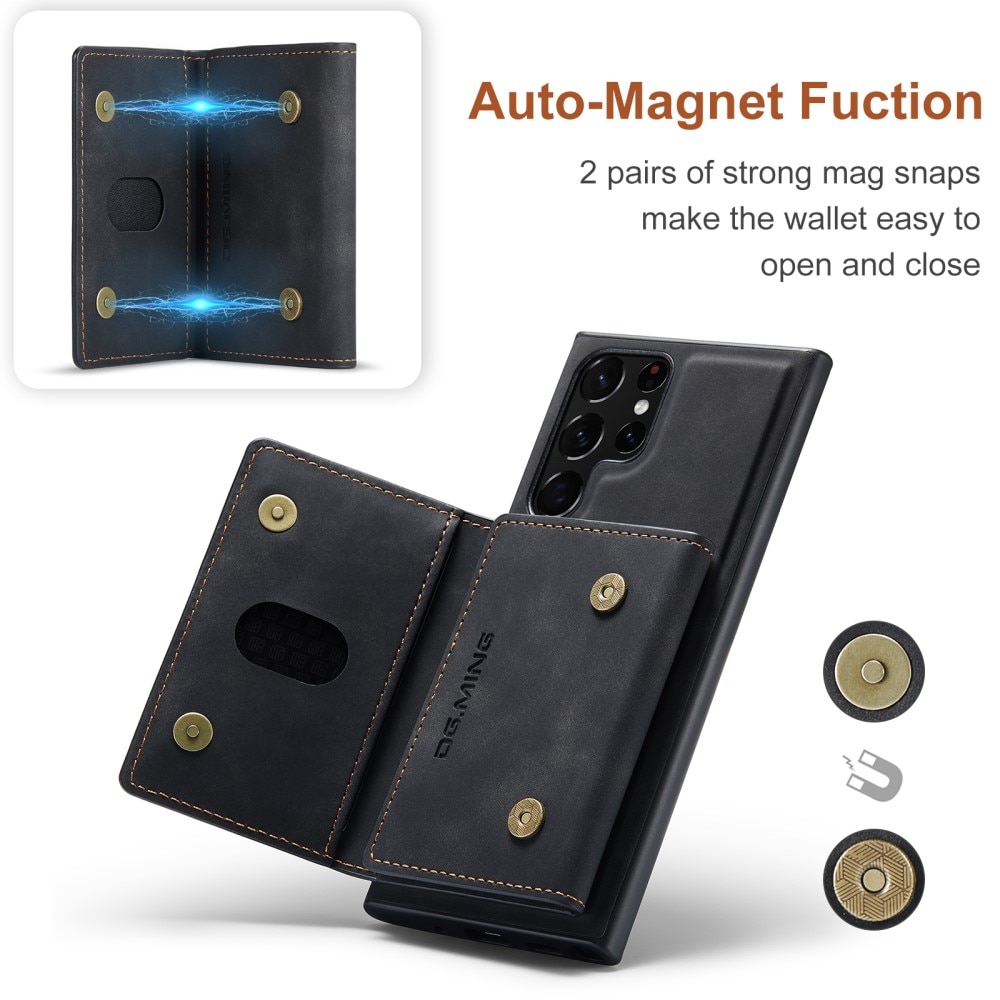Coque Magnetic Card Slot Samsung Galaxy S22 Ultra Black