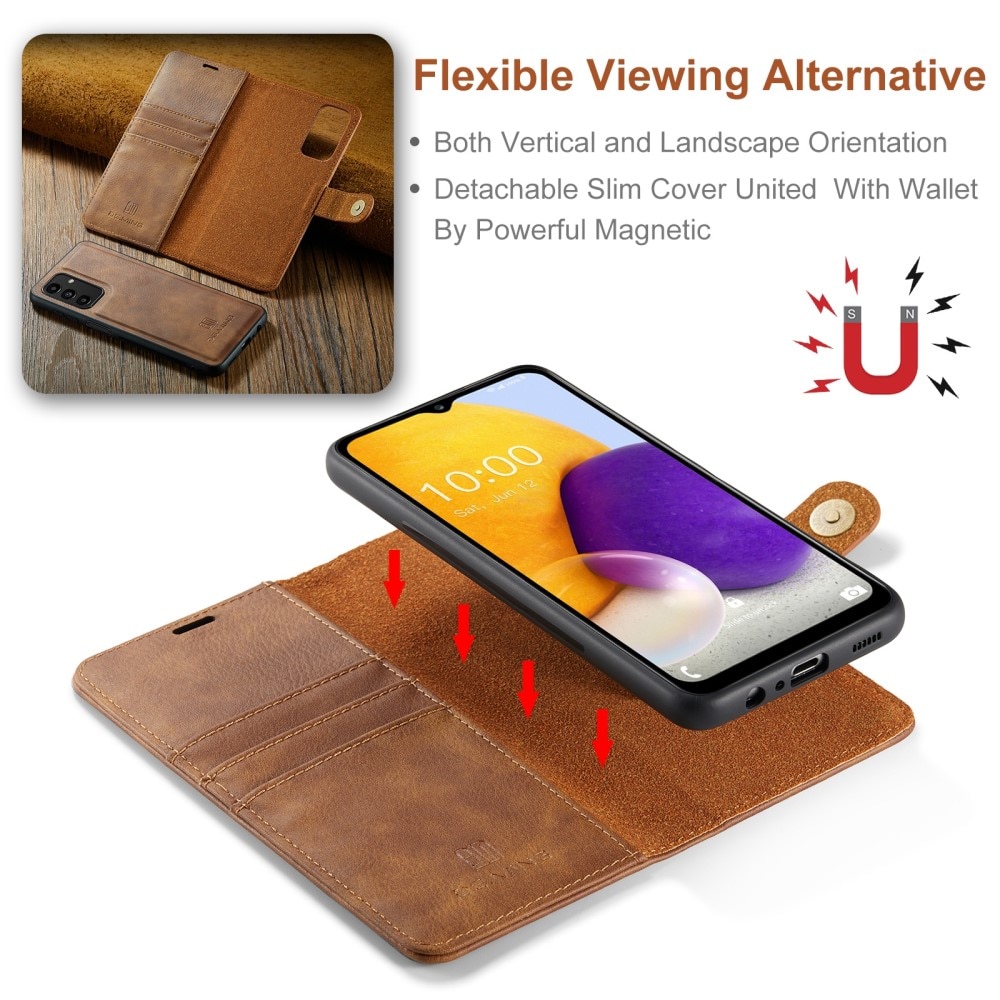 Étui portefeuille Magnet Wallet Samsung Galaxy A13 Cognac