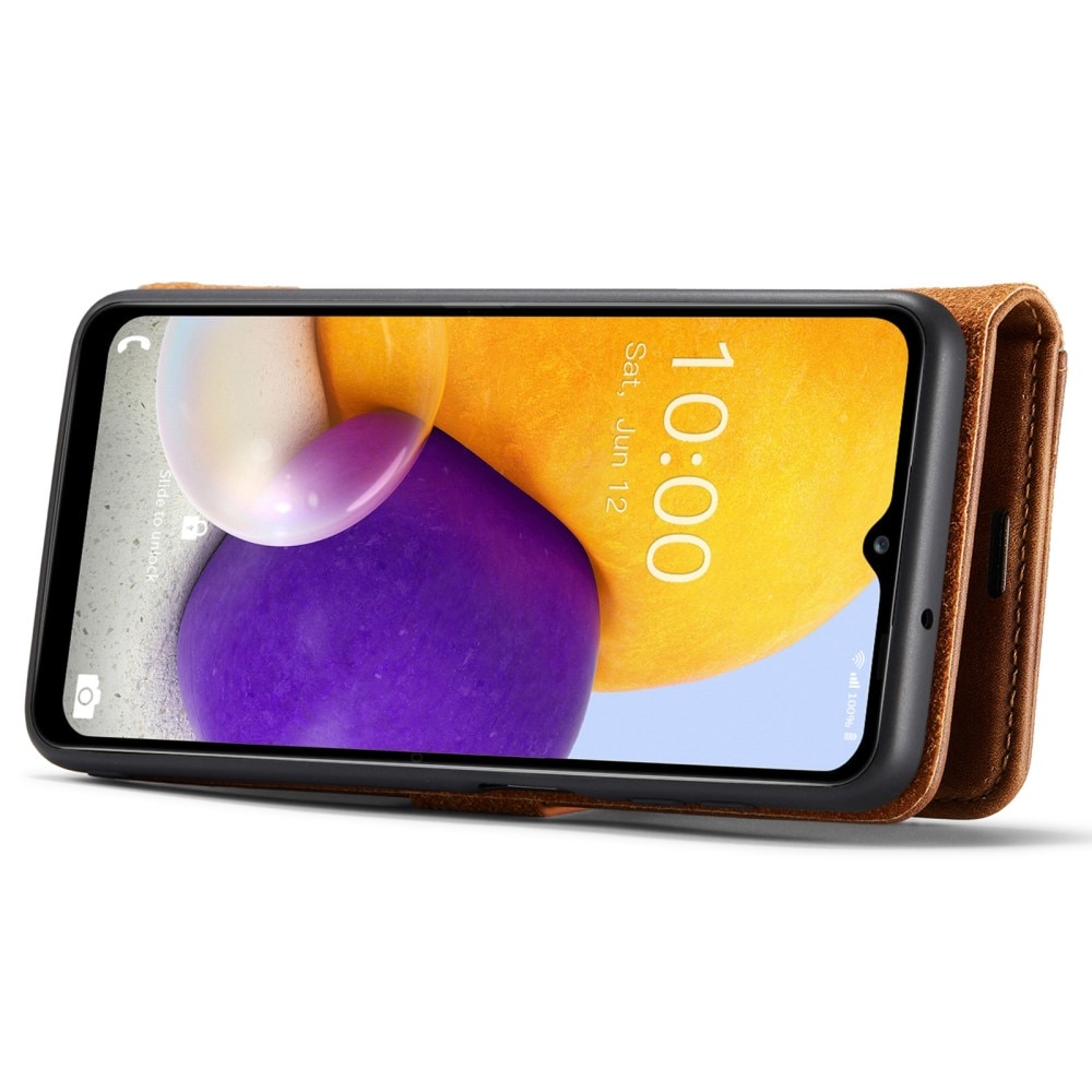 Étui portefeuille Magnet Wallet Samsung Galaxy A13, Cognac