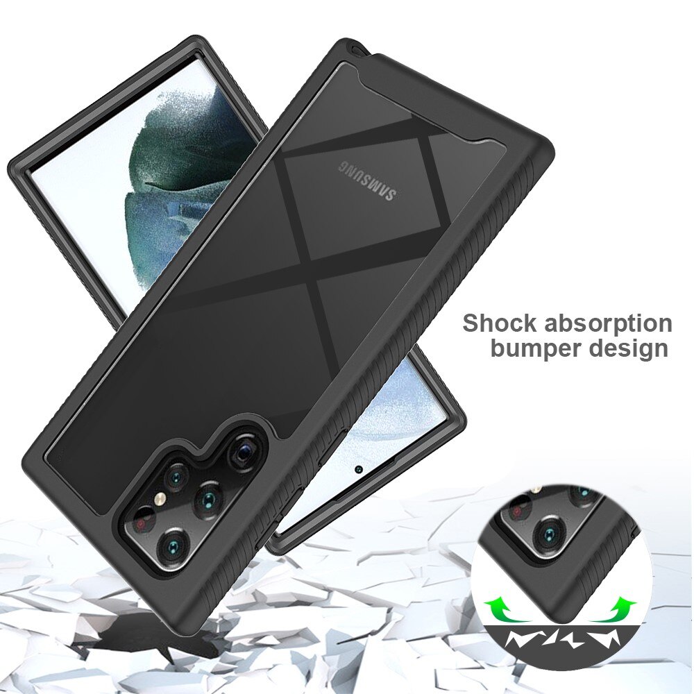 Coque de couverture complète Samsung Galaxy S22 Ultra, Noir