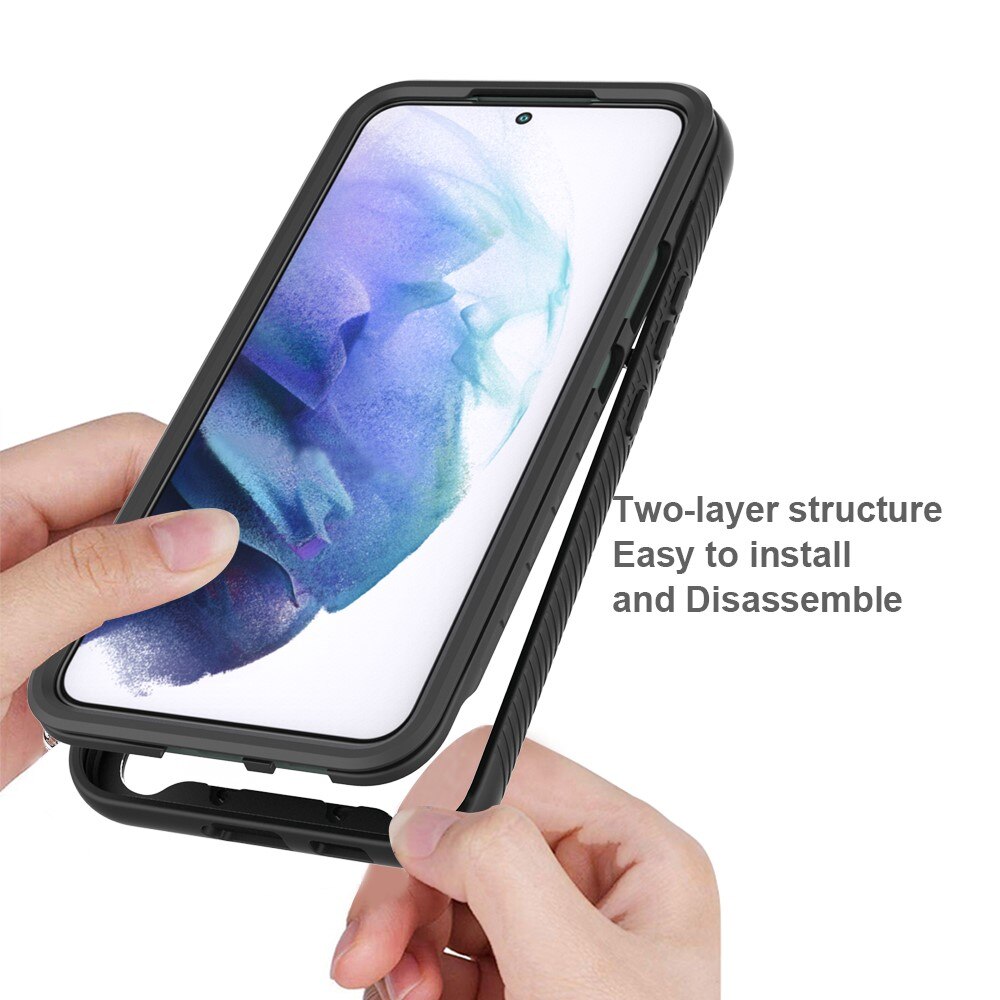 Coque de couverture complète Samsung Galaxy S22 Plus, Noir