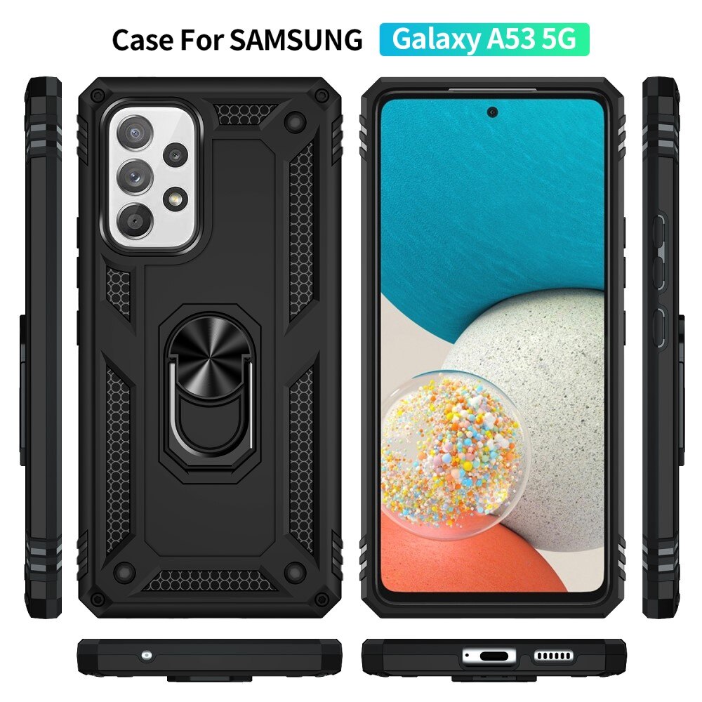 Coque hybride Tech Ring Samsung Galaxy A53 Noir