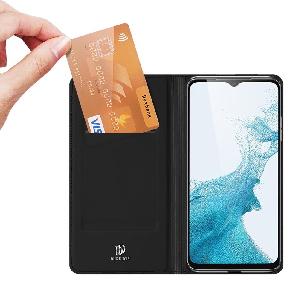 Étui portefeuille Skin Pro Series Samsung Galaxy A23, Noir