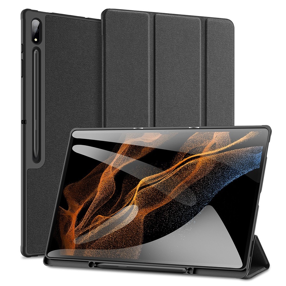 Coque Domo Tri-Fold Samsung Galaxy Tab S8 Ultra Black