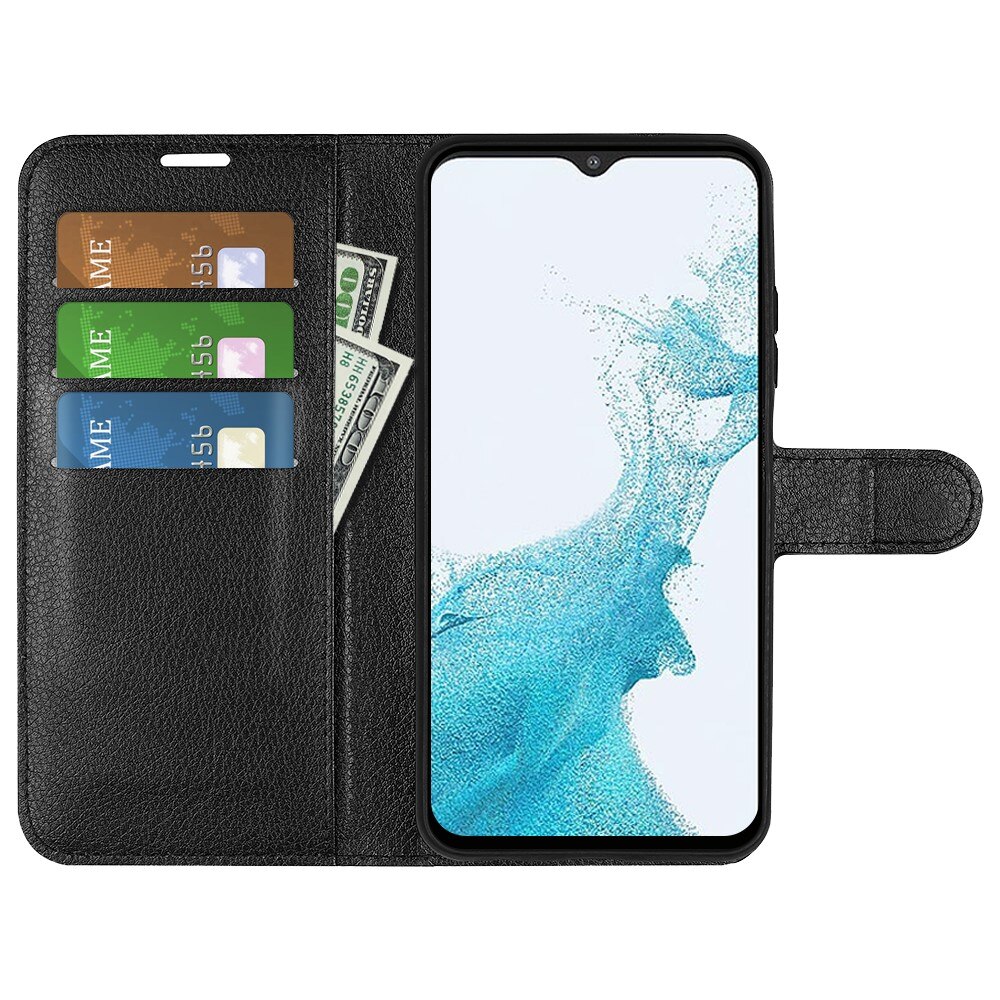 Coque portefeuille Samsung Galaxy A23, Noir