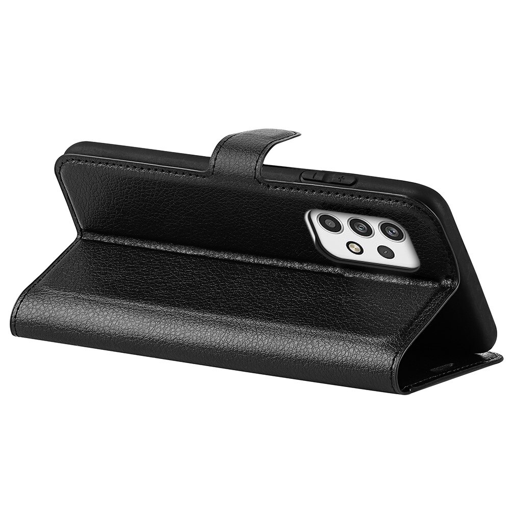 Coque portefeuille Samsung Galaxy A23, Noir