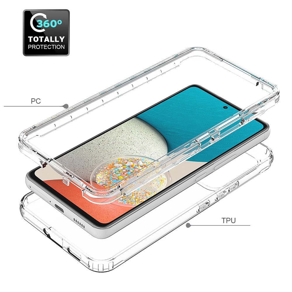 Coque de couverture complète Samsung Galaxy A53, transparent