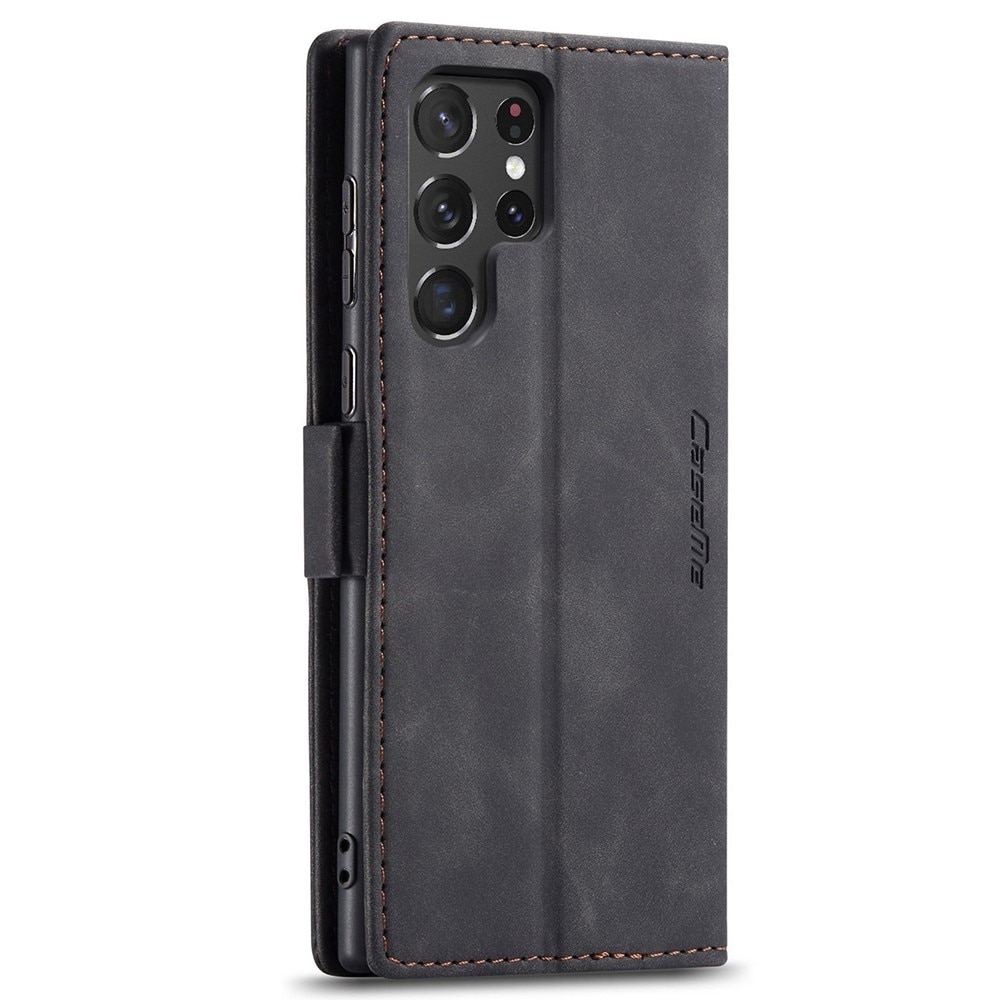 Étui portefeuille mince Samsung Galaxy S22 Ultra, Noir