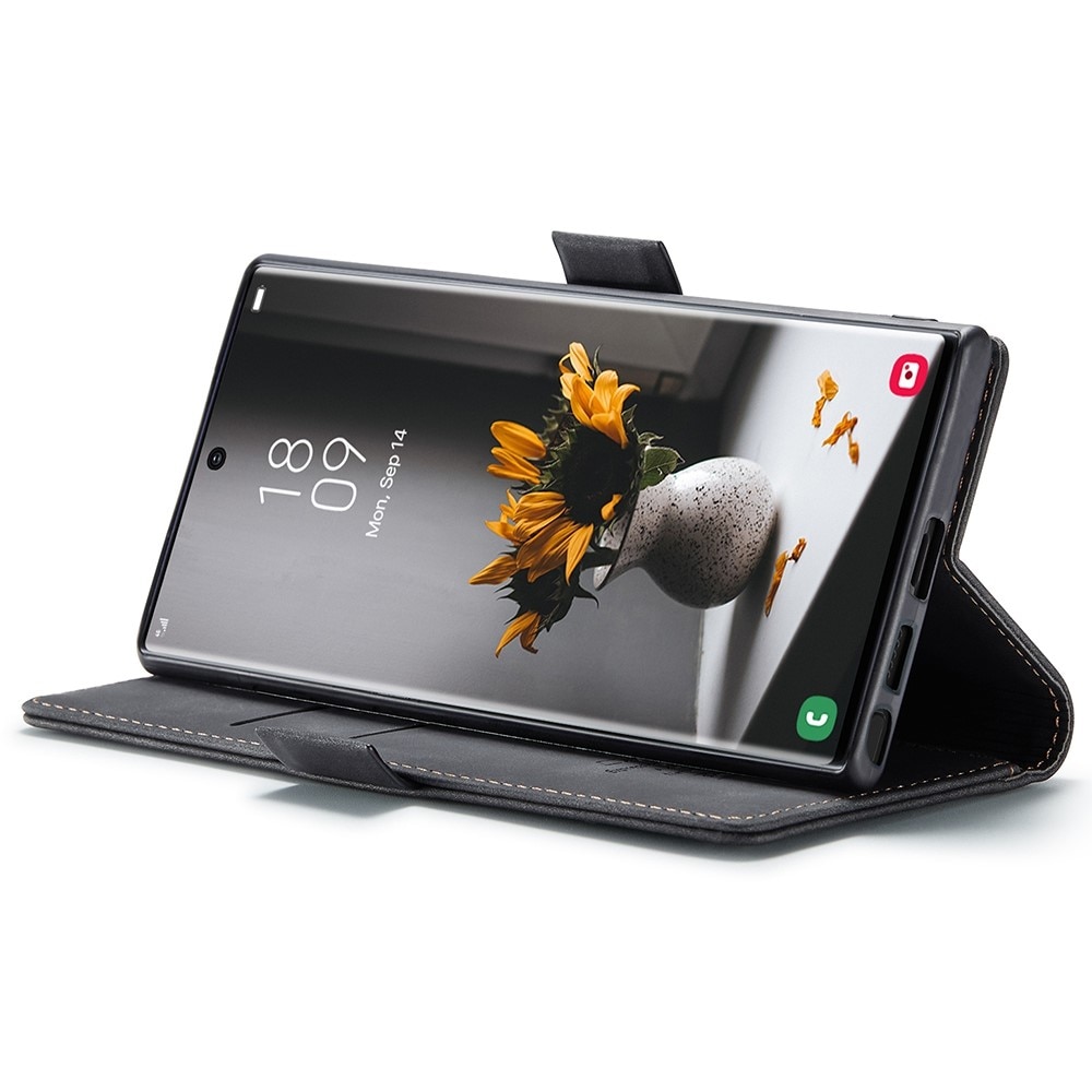 Étui portefeuille mince Samsung Galaxy S22 Ultra, Noir