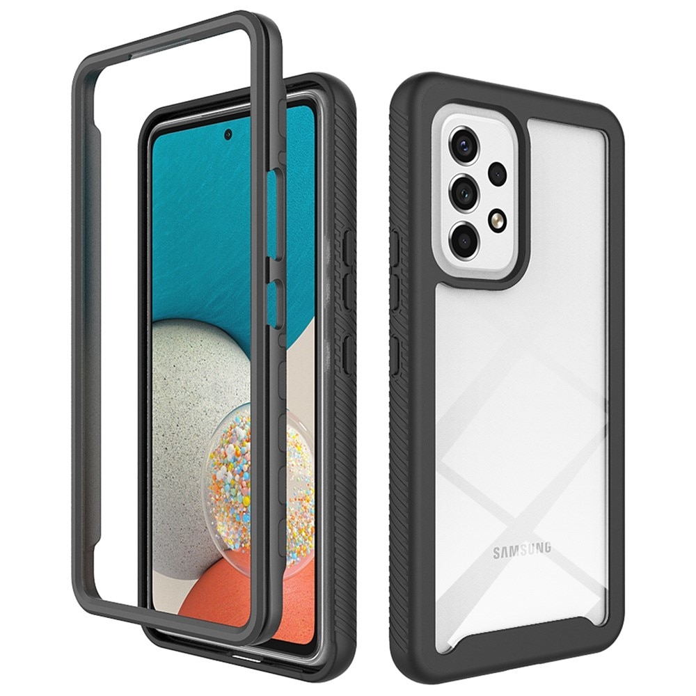 Coque de couverture complète Samsung Galaxy A53, Noir