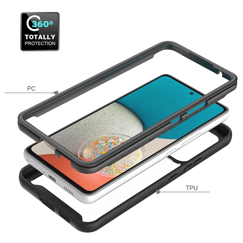 Coque de couverture complète Samsung Galaxy A53, Noir