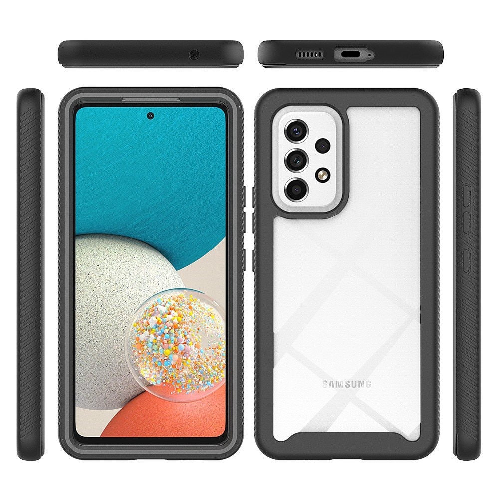 Coque de couverture complète Samsung Galaxy A53, Noir