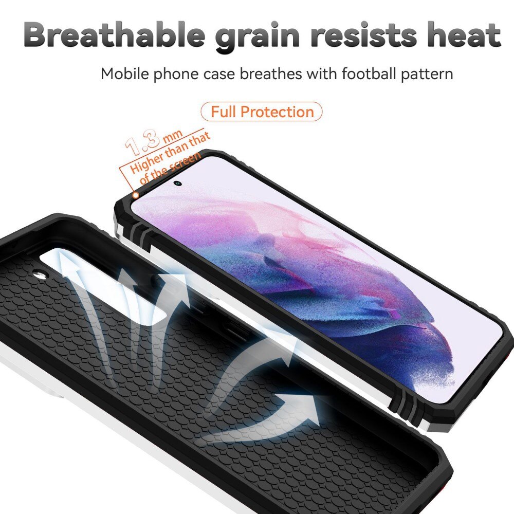 Coque Hybride Ring avec Protège Caméra Samsung Galaxy S22, Noir