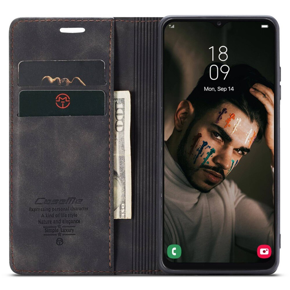 Étui portefeuille mince Samsung Galaxy A13, Noir