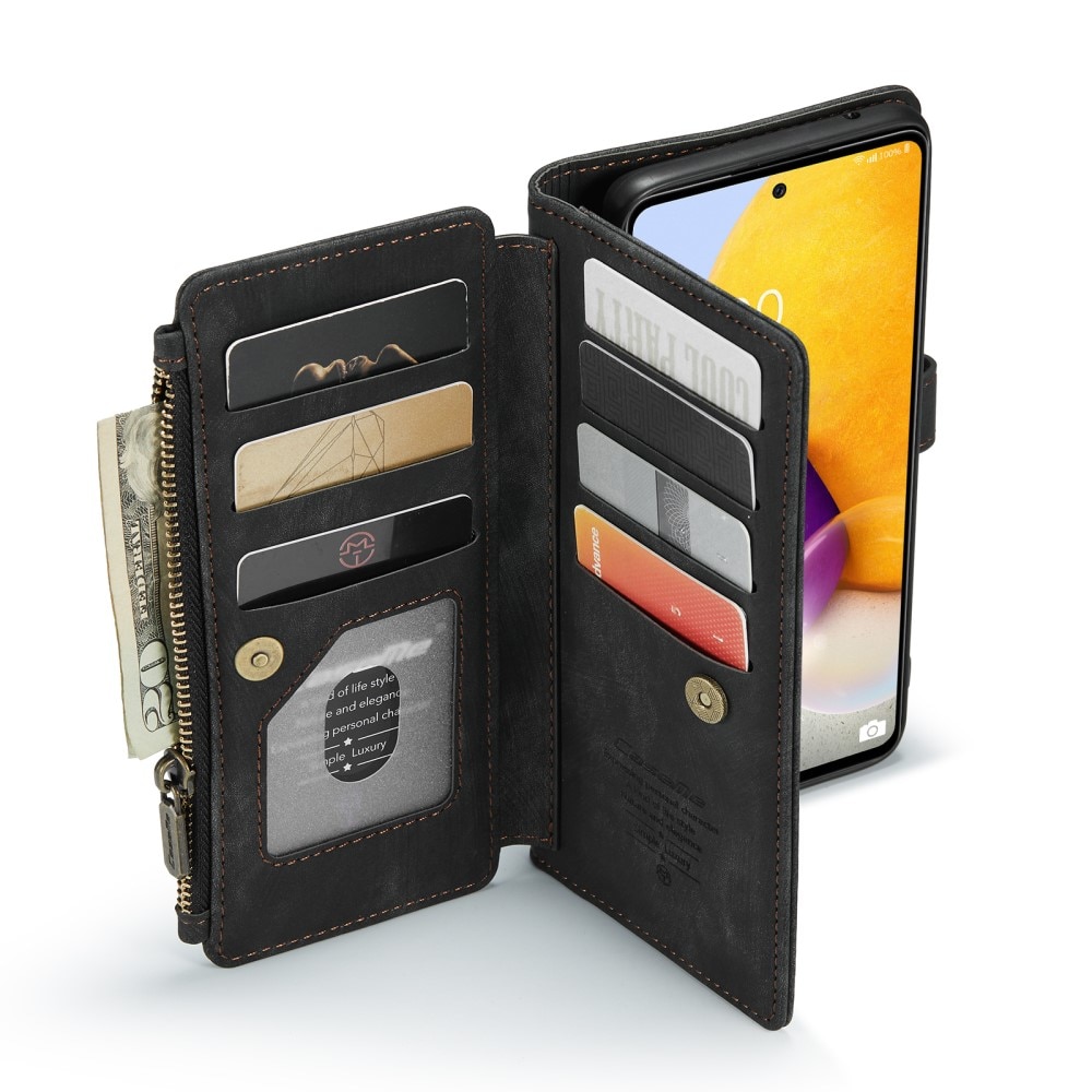 Étui portefeuille à glissière Samsung Galaxy Z Fold 3 Noir