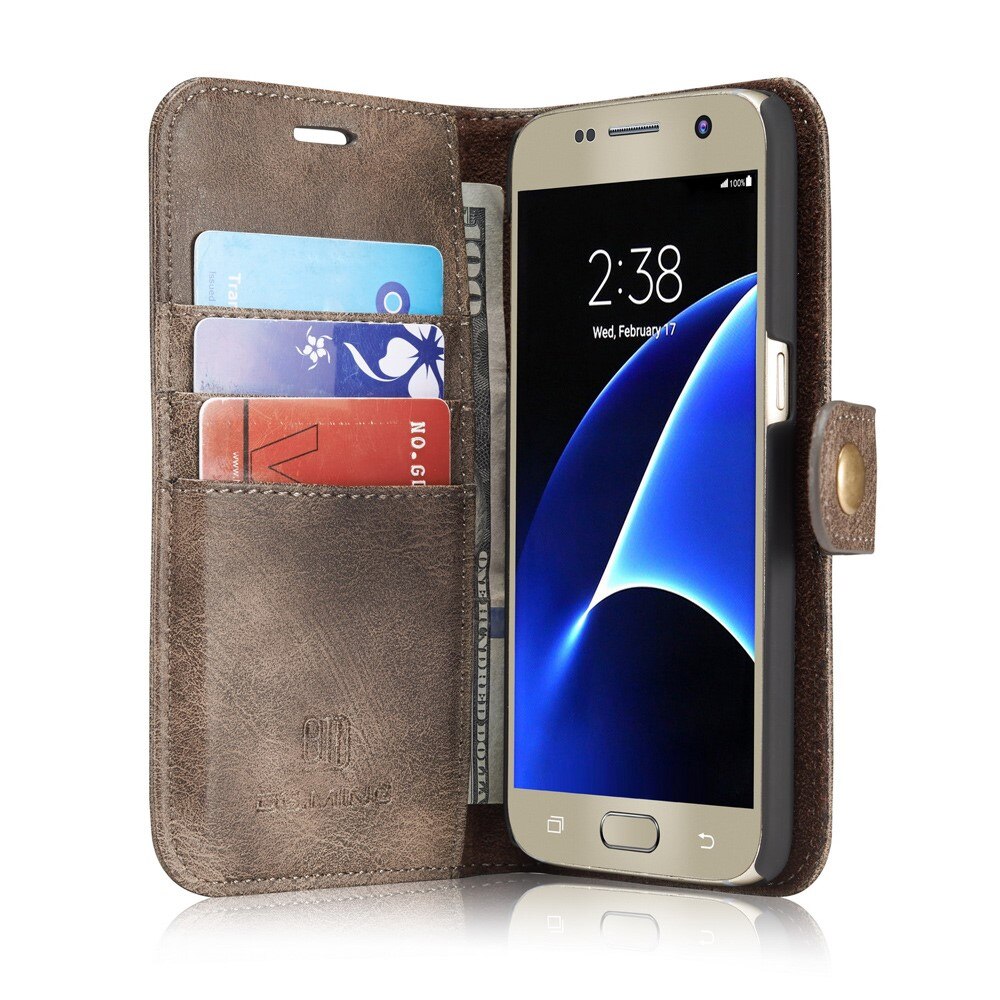 Étui portefeuille Magnet Wallet Samsung Galaxy S7, Marron