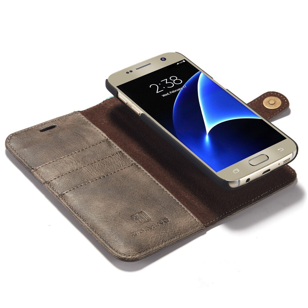 Étui portefeuille Magnet Wallet Samsung Galaxy S7, Marron
