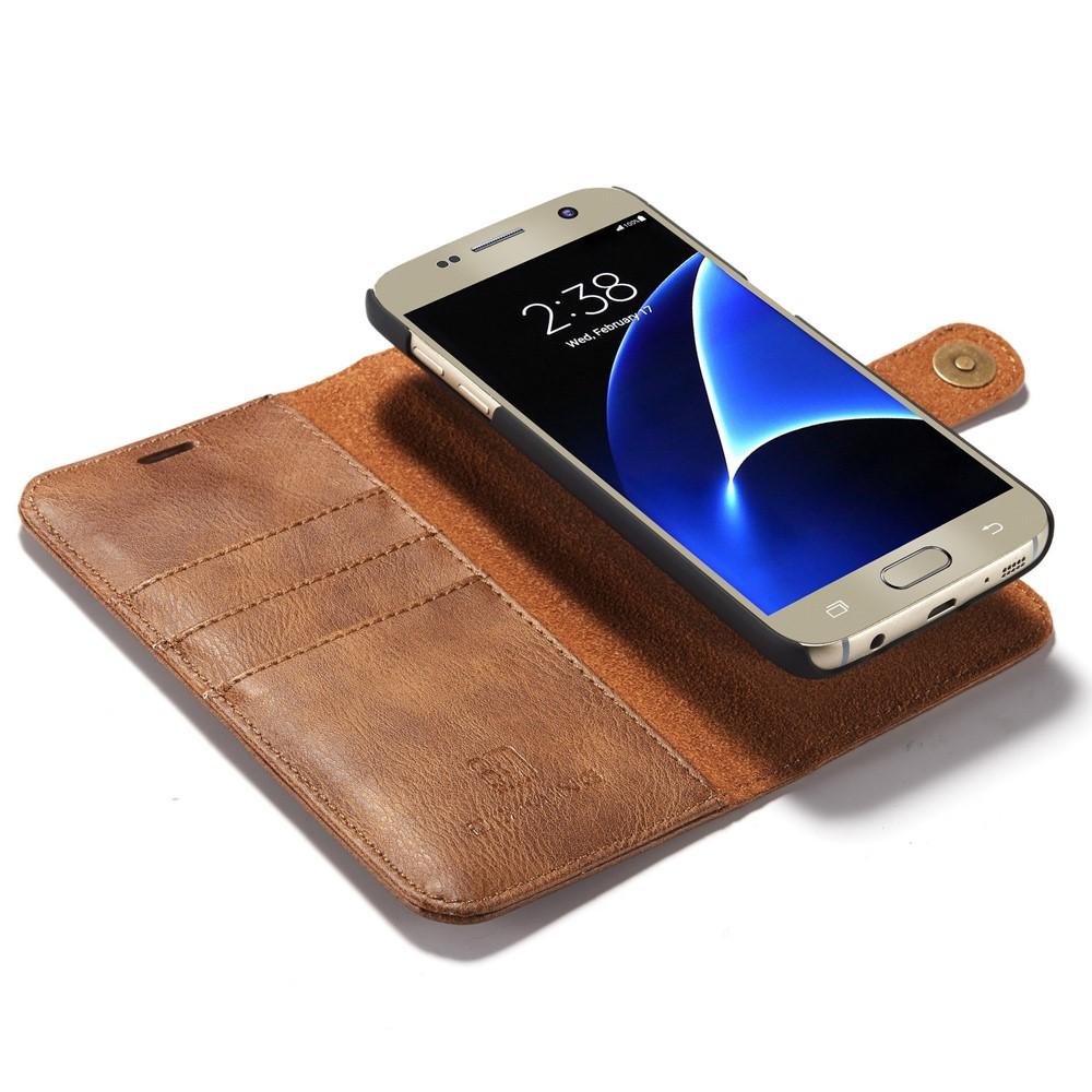 Étui portefeuille Magnet Wallet Samsung Galaxy S7 Cognac