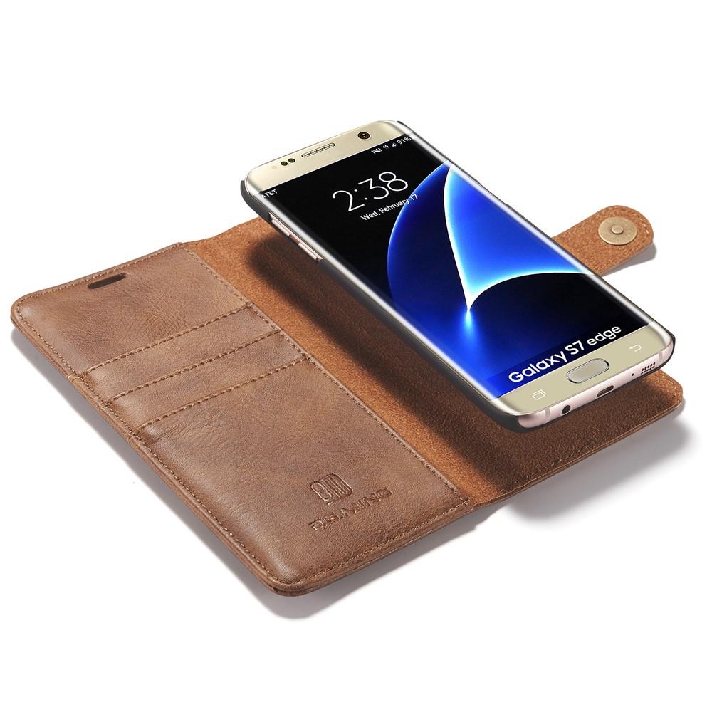 Étui portefeuille Magnet Wallet Samsung Galaxy S7 Edge, Cognac