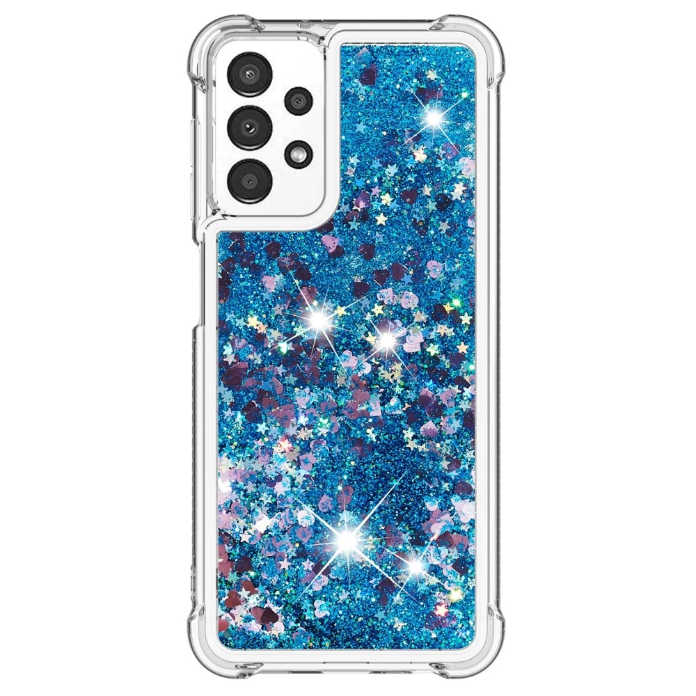 Coque Glitter Powder TPU Samsung Galaxy A13 Bleu